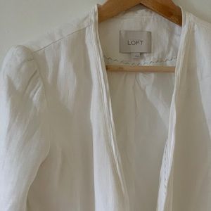 LOFT Natural Ivory Blazer